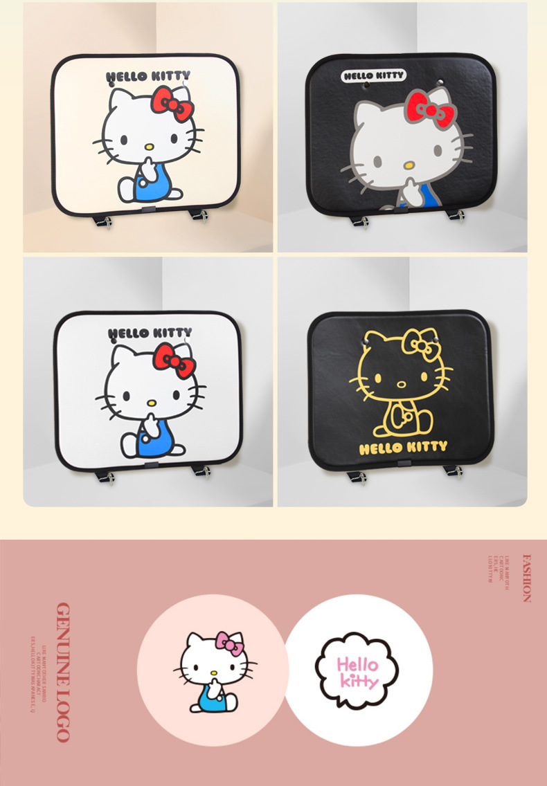 Kitty Car Seat Back Anti-Kick Pad Rear Kidsren's Cartoon Car Rear Seat Protection Pad Anti-Wear Pad for Women