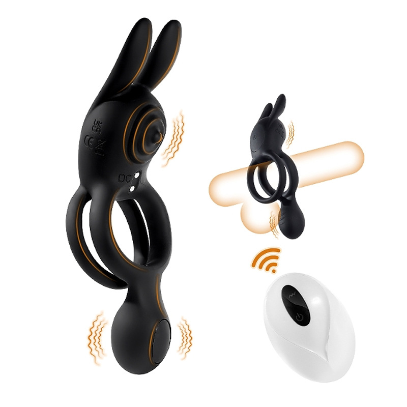 Qiaran Shuanghuan Lock Precision Vibration Rabbit Ear Massager Wireless Remote Control Maschio Femmina Condiviso Coppia Prodotti Sessuali per Adulti_voghion.com