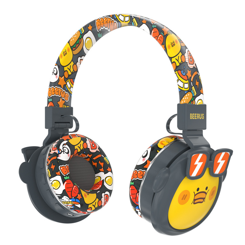 クロスボーダー漫画ヘッドセットbluetoothヘッドセットアニメip連名タイプ無線bluetoothステレオ音楽子供用ヘッドセット|undefined