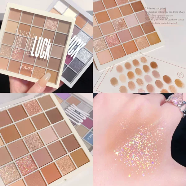 Kapell 25-Color Earth-Toned Eyeshadow Palette, Pure and Desirable Style, Multi-Color Student Makeup Palette, Versatile and Atmospheric