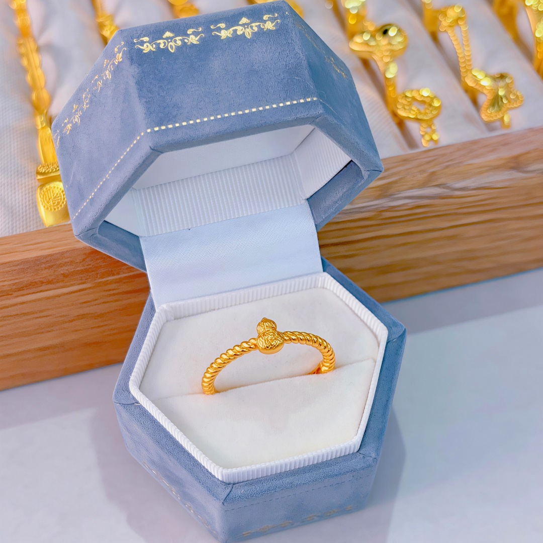 Plain Brushed Gourd Ring