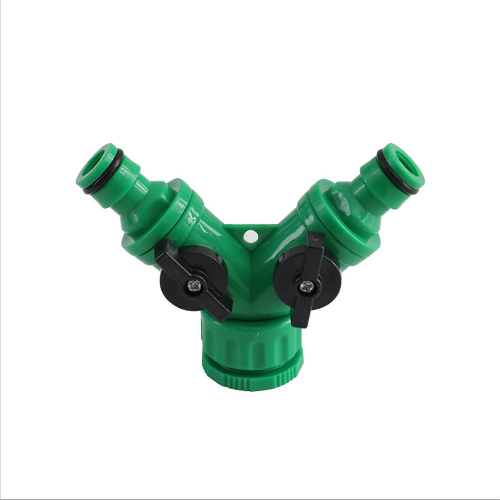 Junta de tubería de agua de jardín sistema de riego por goteo conector rápido grifo de agua automático riego de flores conector de manguera de tres vías tipo Y
