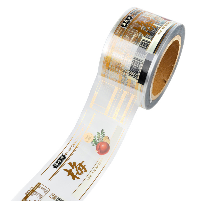 Customizado adhesivo transparente etiqueta etiqueta estampado estampado estampado etiqueta de botella de alimentos de color impresión personalizada