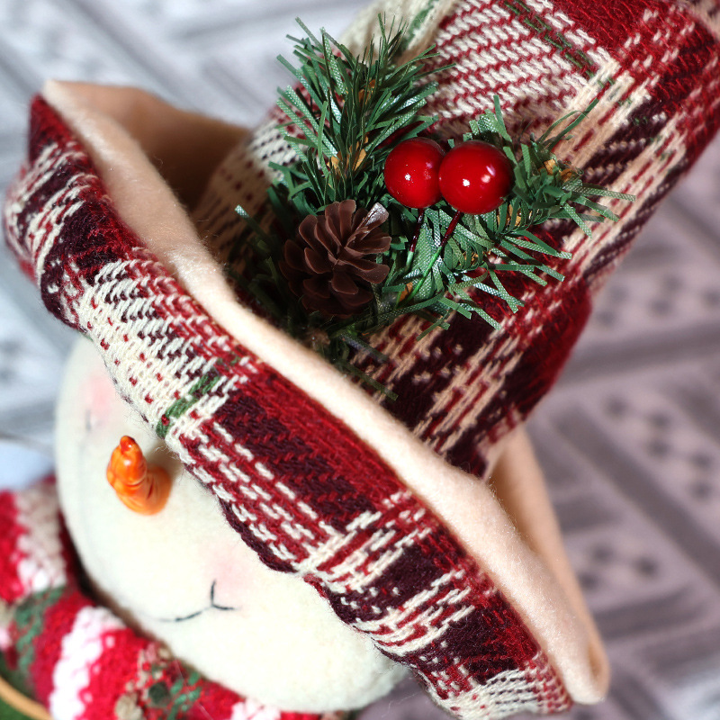 Kerst gordijnklem pluche pop voor decoratie_voghion.com