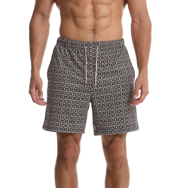 Cross-Border Amazon New Summer Style Men's Large Size European and American Beach Shorts Printed Casual Outing Shorts Trendy Wholesale
