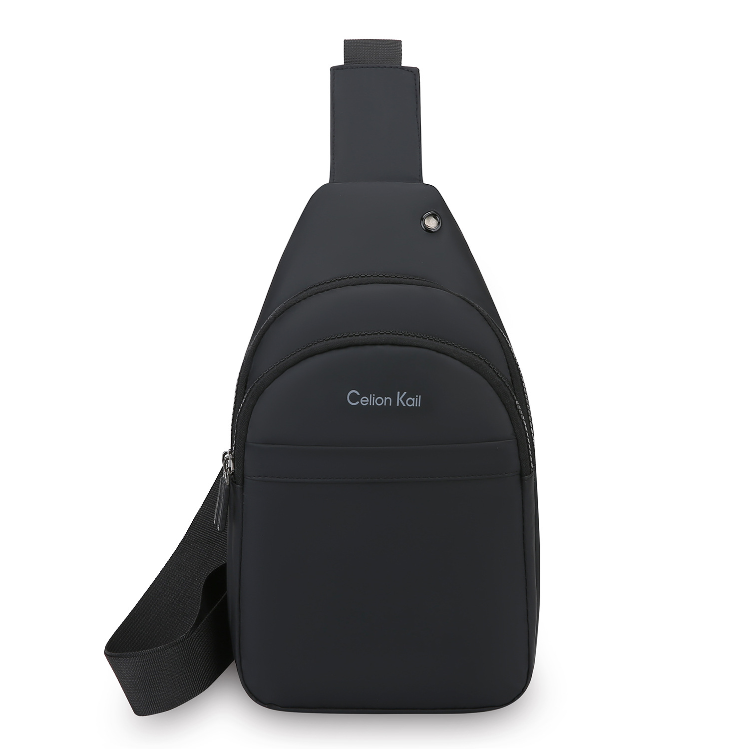 2025 primavera nuevo estilo pu hombre impermeable mini bolso de pecho moda casual simple bolso de teléfono móvil bolso de mensajero de hombro