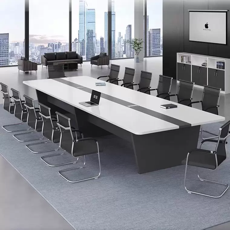 办公家具大小型会议桌长桌简约现代办公桌会议室培训洽谈桌椅组合