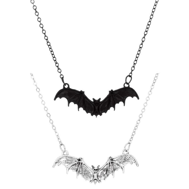 欧米のファッションパンク黒コウモリのネックレスハロウィーン誇張ヒップホップ鎖女性個性シンプル卸売り|undefined