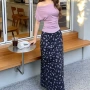 短袖碎花夏季性感上衣