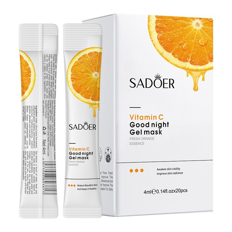 Inglés completo SADOER aloe vitamina C nicotinamida buena noche película congelada máscara para dormir comercio exterior transfronterizo al por mayor