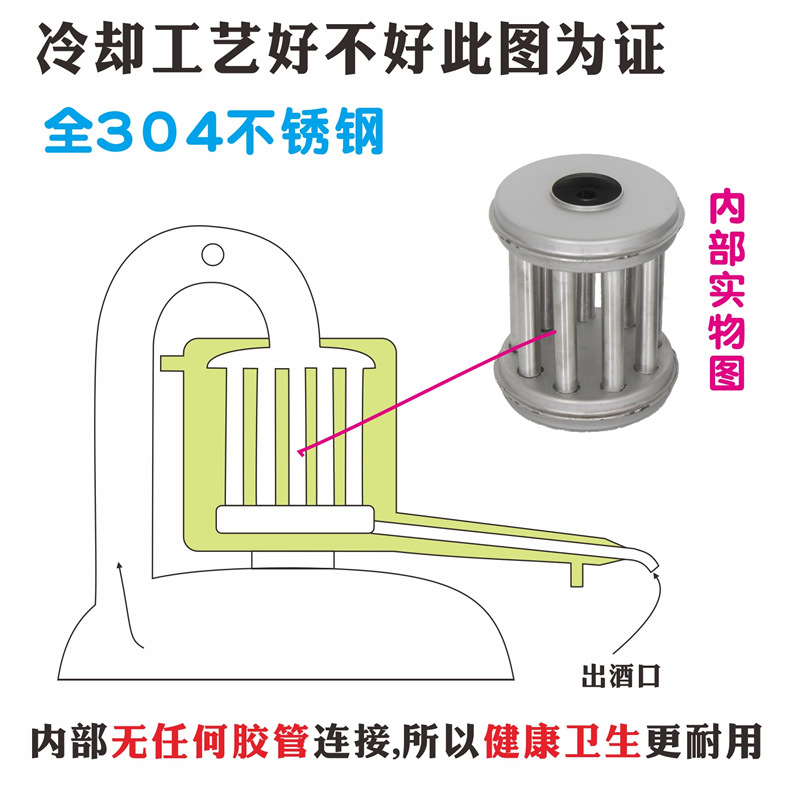 BG54 household brewing equipment, small liquor distiller, distilled hydrosol, roasted homemade fruit wine, shochu full set wholesale