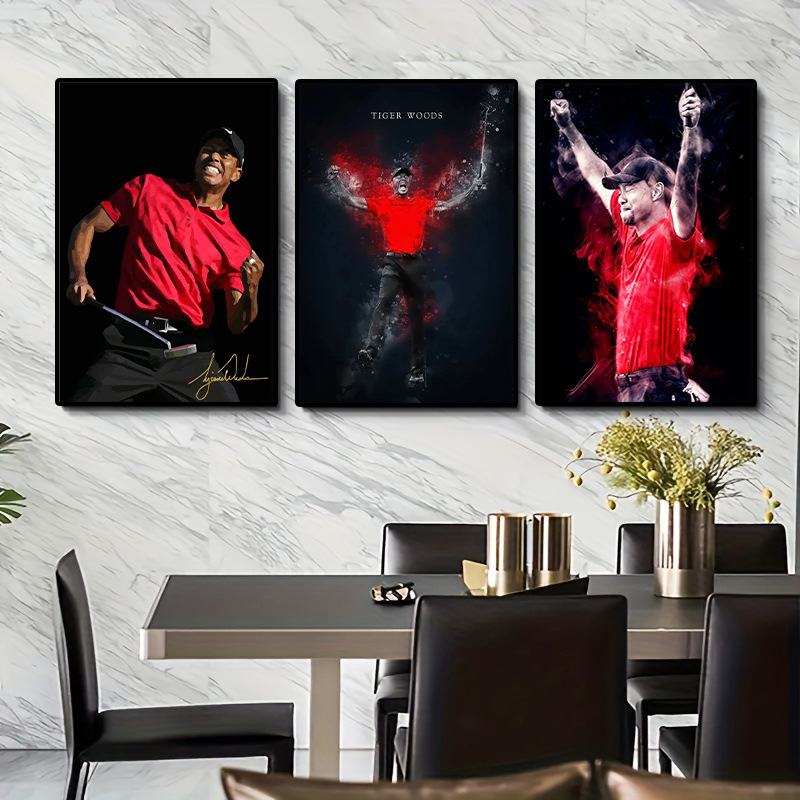 Comercio exterior caliente Copa del Mundo sala de estar decoración animada lienzo hogar core pintura al por mayor restaurante fondo mural