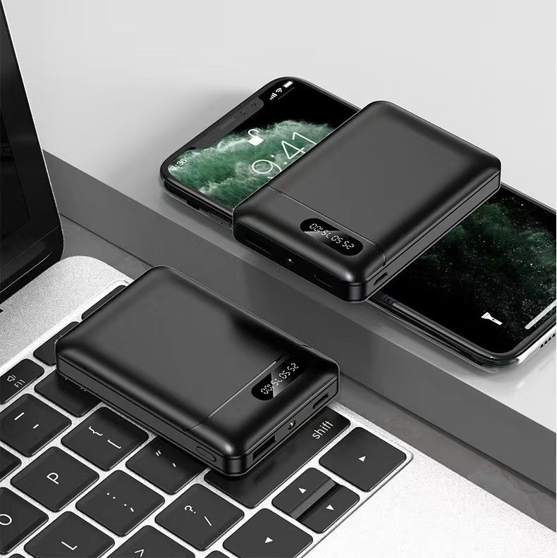 Mini cuerpo compacto diseño de gran capacidad portátil fuente de alimentación móvil al aire libre tesoro de carga de teléfono móvil