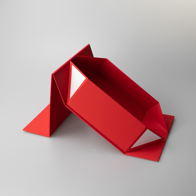 Bufanda plegable de color sólido caja de regalo magnética en stock flip portátil caja vacía caja de papel duro caja de embalaje de año nuevo de comercio exterior universal