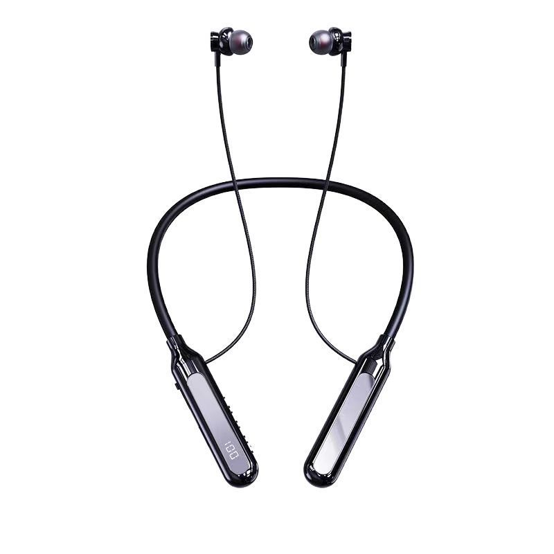 新しいワイヤレス首掛けBluetoothヘッドセット、超長バッテリー寿命、インイヤースポーツタイプ|undefined