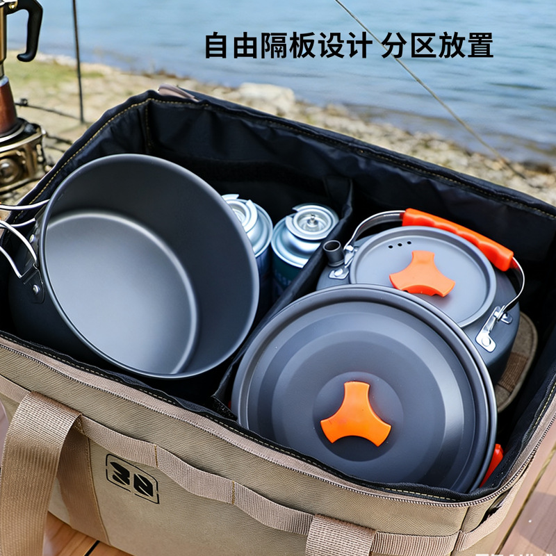 Equipos de campamento al aire libre bolsa de almacenamiento cocinera cubiertos bolsas de artículos bolsas portátiles de gran capacidad bolsa táctica bolsa de almuerzo de automóvil