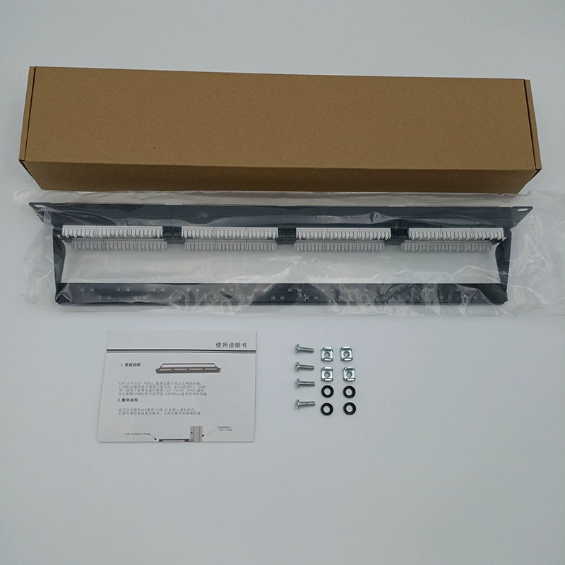 Cat6 Category 6 24-port 1U unshielded patch panel Cat6 unshielded network patch panel factory direct sale