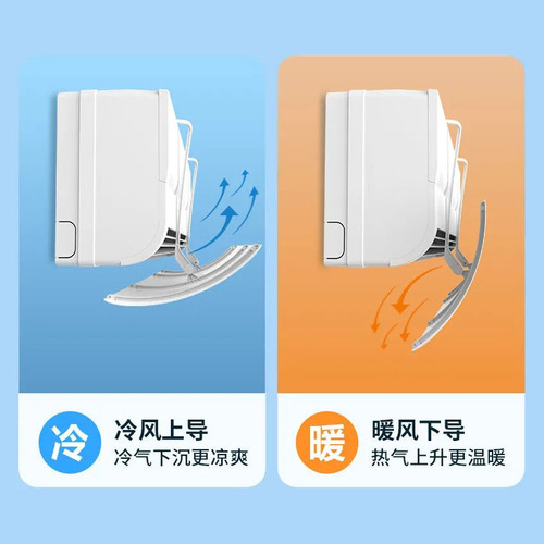 No punching air conditioning windshield, postpartum period anti-direct blowing wind deflector, air conditioner hanging wind shield, no need to install wind shield