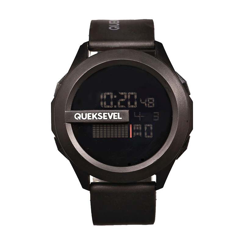 QUEKSEVEL marca nuevo producto tecnología para hombres reloj electrónico multifuncional impermeable tendencia luminosa reloj electrónico para estudiantes
