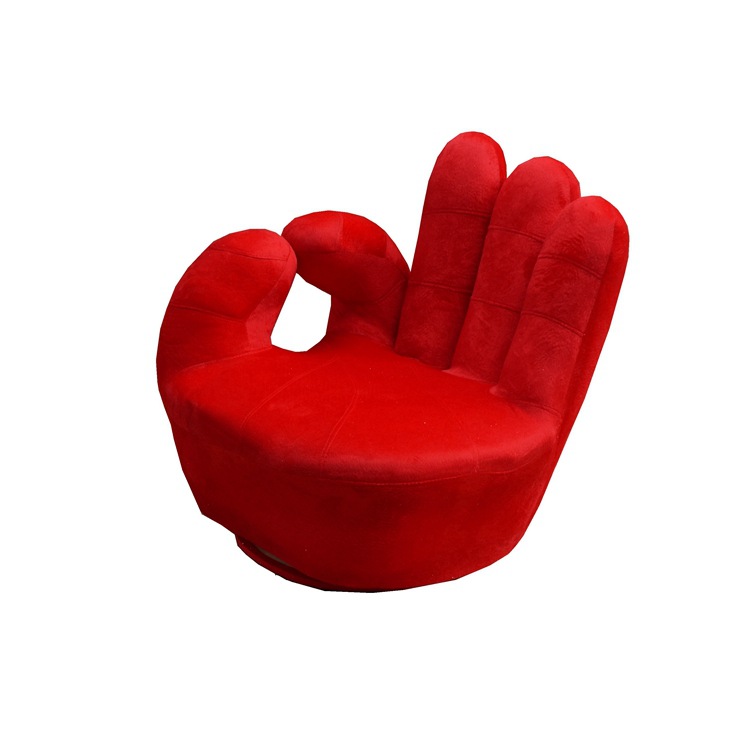 大量批发创意OK五指手指沙发椅可旋转单人小户型卧室懒人沙发个性
