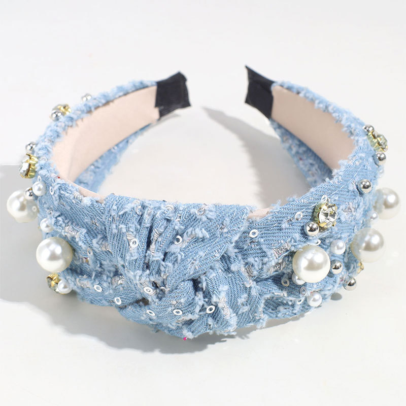 208g Weight Hair Band Hair Accessories Type 1 Piece Quantity Indoor, Daily Occasion Solid Color Pattern Women's Gender Vacation, Simple Style Style Women's Vacation Simple Style Solid Color Cloth Hair Band 7