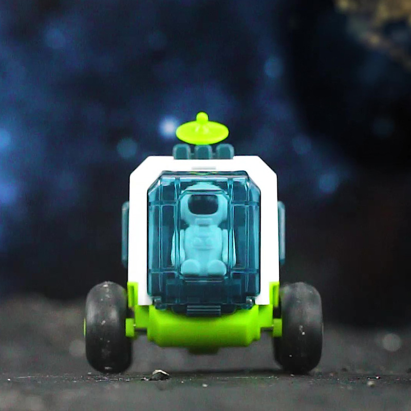 Simulación creativa inercial espacio universo detector de inicio de sesión estación espacial astronauta modelo regalo de juguete para niños