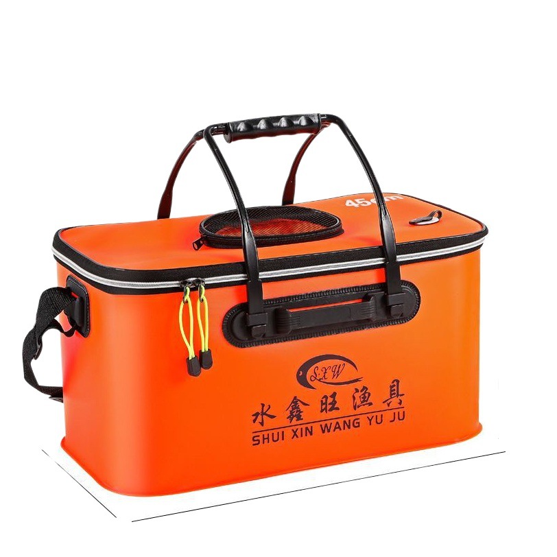 Fishing Bucket Foldableing Live Fish Bucket Eva Foldableing Bucket Fishing Gear Fishing Supplies Fishing Box Fish Protection Bucket Fishing Bucket