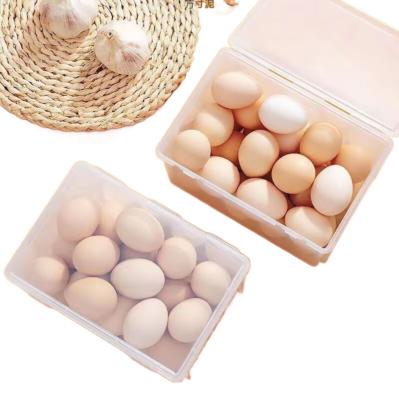 卵収納ボックス蓋付き冷蔵庫ドア収納整理ボックス食品級鮮度保持ボックス大容量透明プラスチックボックス|undefined