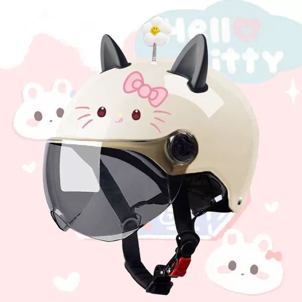 Enhanced version of butterfly front face sunscreen + small flowers + black ears