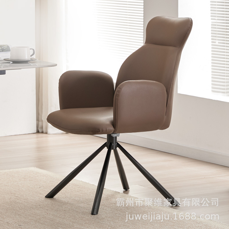 Silla de comedor de estilo europeo silla de oficina confortable 360 grados giratorios para dormitorios silla giratoria de computadora doméstica