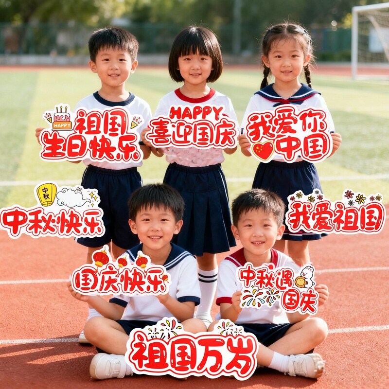 National Day Kindergarten Primary School Classroom Decoration Mid-Autumn Festival Event Layout Scene Decoration Hand-Held Table Photo Props National Day Kindergarten Primary School Classroom Decoration Mid-Autumn Festival Event Layout Scene Decoration Hand-Held Table Photo Props