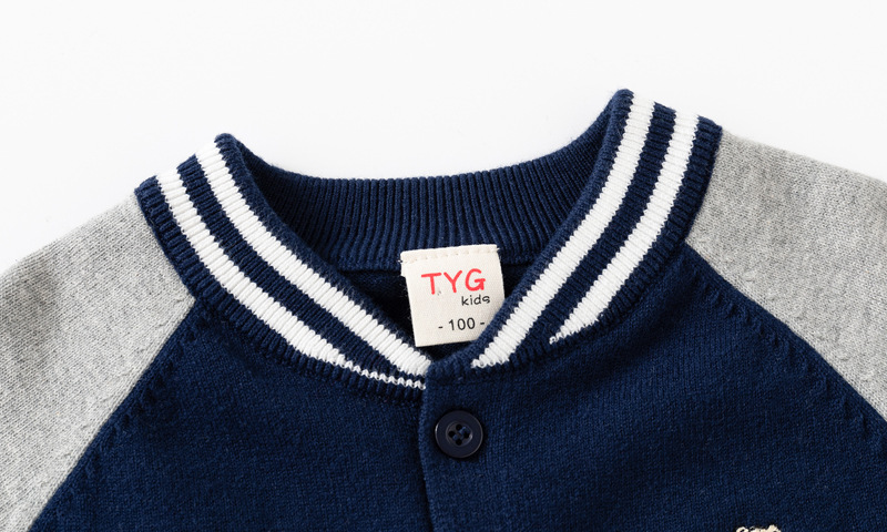 Jungen Strickjacke Aus Baumwolle Für Kinder Herbst Pullover_voghion.com