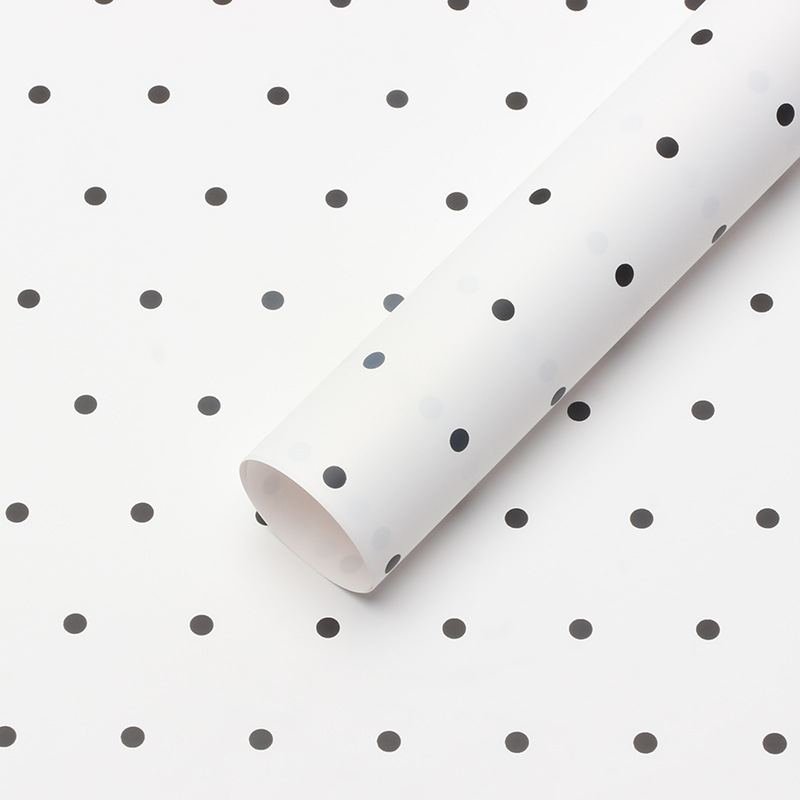 Roland Little Dots Ouya Paper Papel de envolver de flores Diy Regalo Bronceado Ramo de flores Papel de flores Material de floristería