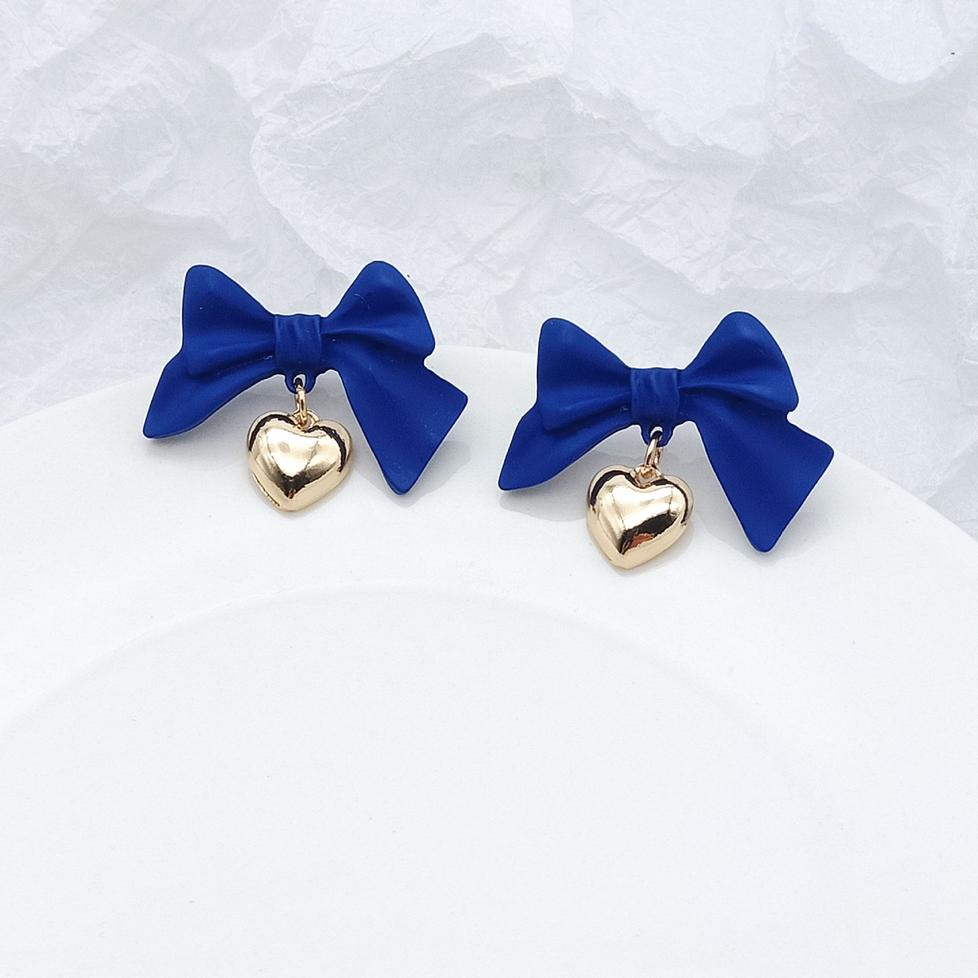 Fashion Bow Knot Alloy Stoving Varnish Drop Earrings display picture 7