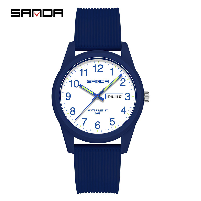 6091 double calendar blue men's