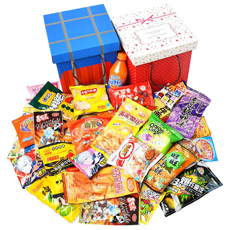 childhood snacks wholesale 8090 Reminiscence Big gift bag Commissary Decade Full container Childhood School gate Recall