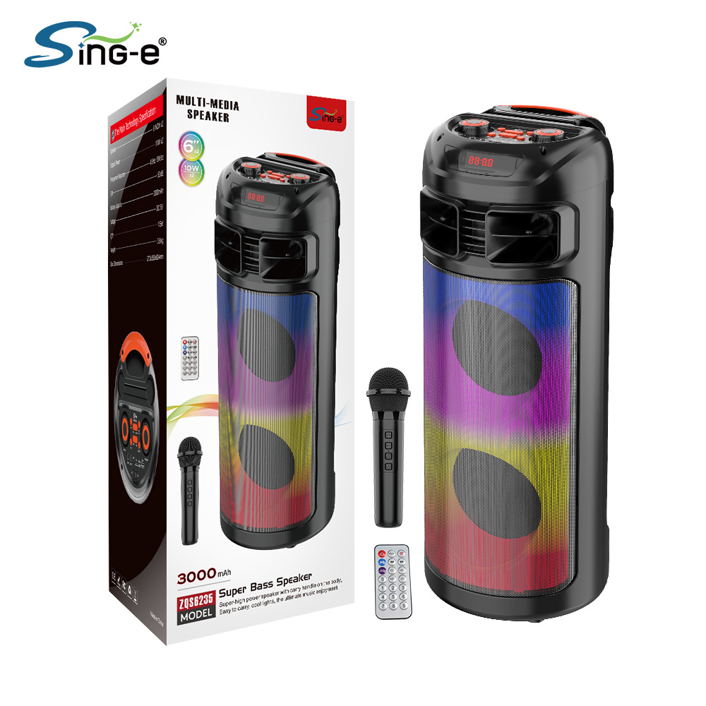 SING E ZQS6235 Karaoke Bluetooth Speaker Portable Microphone Audio