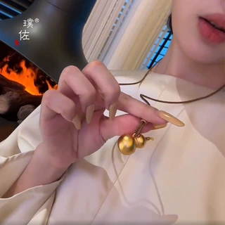 霖儿同款中式葫芦金店同款久不掉色越南沙金吊坠项链毛衣链女