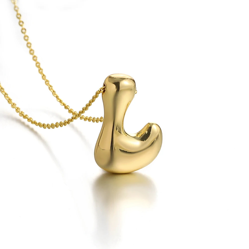 13g Weight Lobster Trigger Clasp Closure Clasp Closure Type Copper Pendant Material Pendant Necklace Classification Copper Chain Material cable chain Chain Type 1 Piece Quantity Casual, Daily Occasion Copper Material Letter Pattern All Seasons Season Unisex Gender Plating Design Elegant, Simple Style Style Wholesale Jewelry Elegant Simple Style Letter Copper Plating Cable Chain Pendant Necklace 21