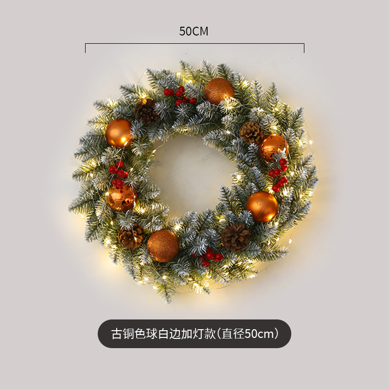 Amazon popular guirnalda de Navidad ratán 40/50/60cm decoración de Navidad Garland decoración escena diseño