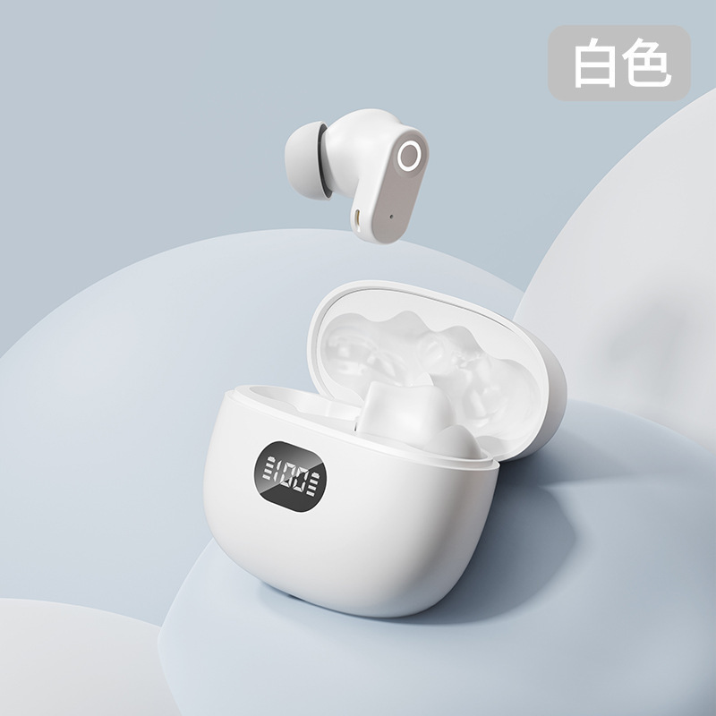 Audífonos Bluetooth AirMAX Transfronterizos, Intrauditivos, Pantalla Táctil LCD a Color, Reducción de Ruido, Modelo Transparente, Batería de Ultra Larga Duración, Deportivos