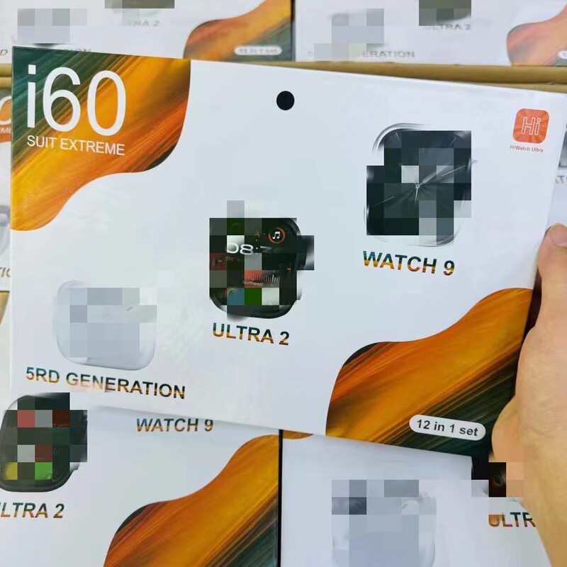 Cross-border Explosions i60 Suit Smart Watch Bluetooth Call 12in2 Huaqiang North 5 Generation Headset S9 Ultra