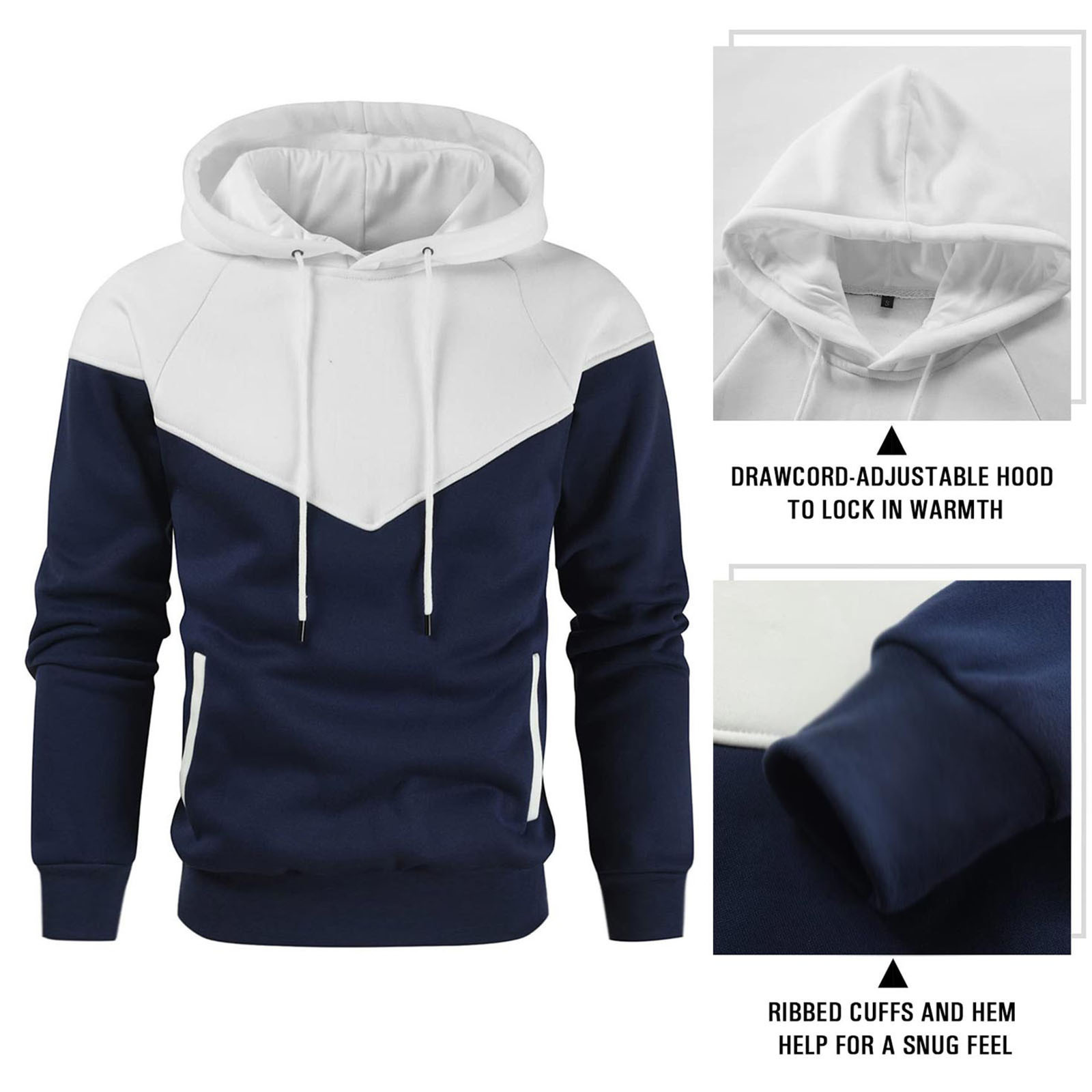 two-tone hoody