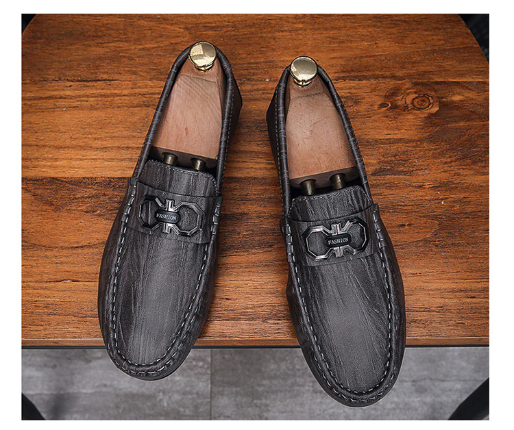 Peas shoes men's shoes spring and summer breathable men's casual men's shoes soft sole beanie shoes trendy versatile slip-on lazy shoes_senzul.com