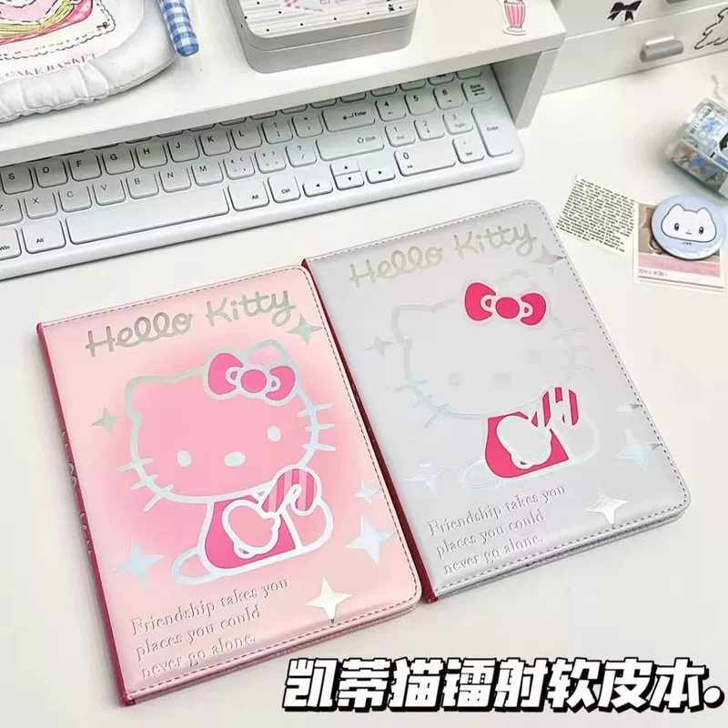 Hello kitty, high quality cute laptop, polyurethane notebook, increased thickness