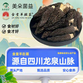 四川金堂地理标志散货羊肚菌六妹带柄新货干货羊肚菇菌菇煲汤材料