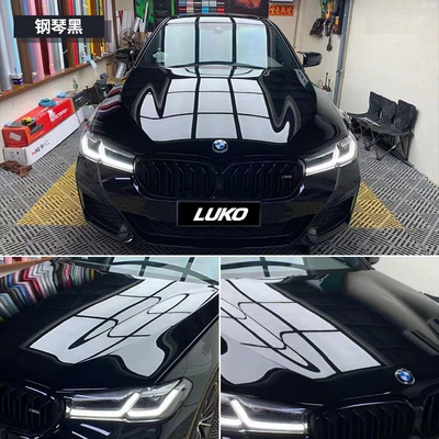 Auto Color Change Film, Car Pet Gloss Color-Changing Film - crystal-piano-black-152m17m