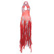 Cross-border 2025 European and American-style Spring New Women's Solid Color Slim-fit High Waist Fashion Hanging Neck Backless Sleeveless dress