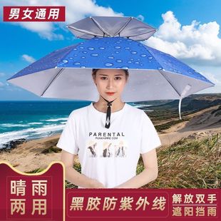 Straw Hat, Umbrella, Hat, Umbrella Hat, Fishing Hat, Sun Umbrella, Tea Picking, Sanitation, Sun Protection, Folding Large Hat