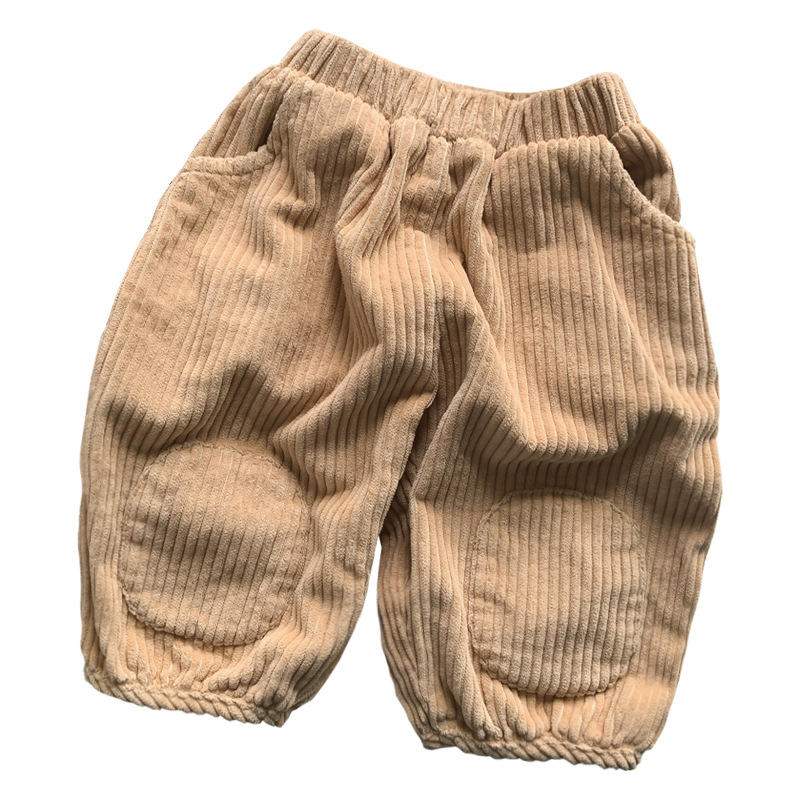 Pantalones de Pana Holgados para Niño de Pana de Algodón Largo al Tobillo para Primavera y Otoño